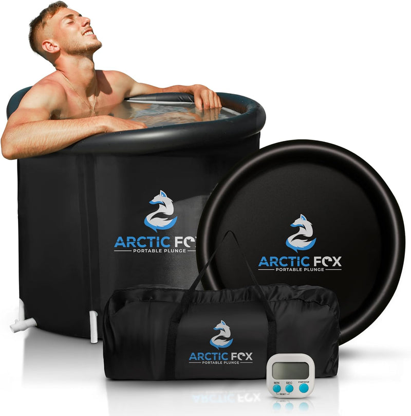 Arctic Fox Portable Plunge – Ice Bath, Portable Bathtub, Cold Plunge Tub Outdoor, Ice Bathtub for Athletes, Inflatable Tub, Cold Plunge Bath, Cold Tub, Portable Bathtub for Adults, Ice Tub