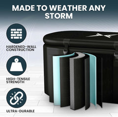 Ice Bath Tub For Athletes XL - Water Chiller Compatible - Cold Plunge - Outdoor, Portable, Inflatable - PRODIGY X RecoveryPRO