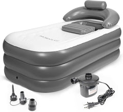 Hydraflate 63"x33" Inflatable Bathtub Adults, Cold Plunge Tub, Ice Bath Tub For Athletes, Foldable Bathtub, Portable Bathtub Adult, Collapsible Bathtub, Freestanding Bath for Indoor or Outdoor Use