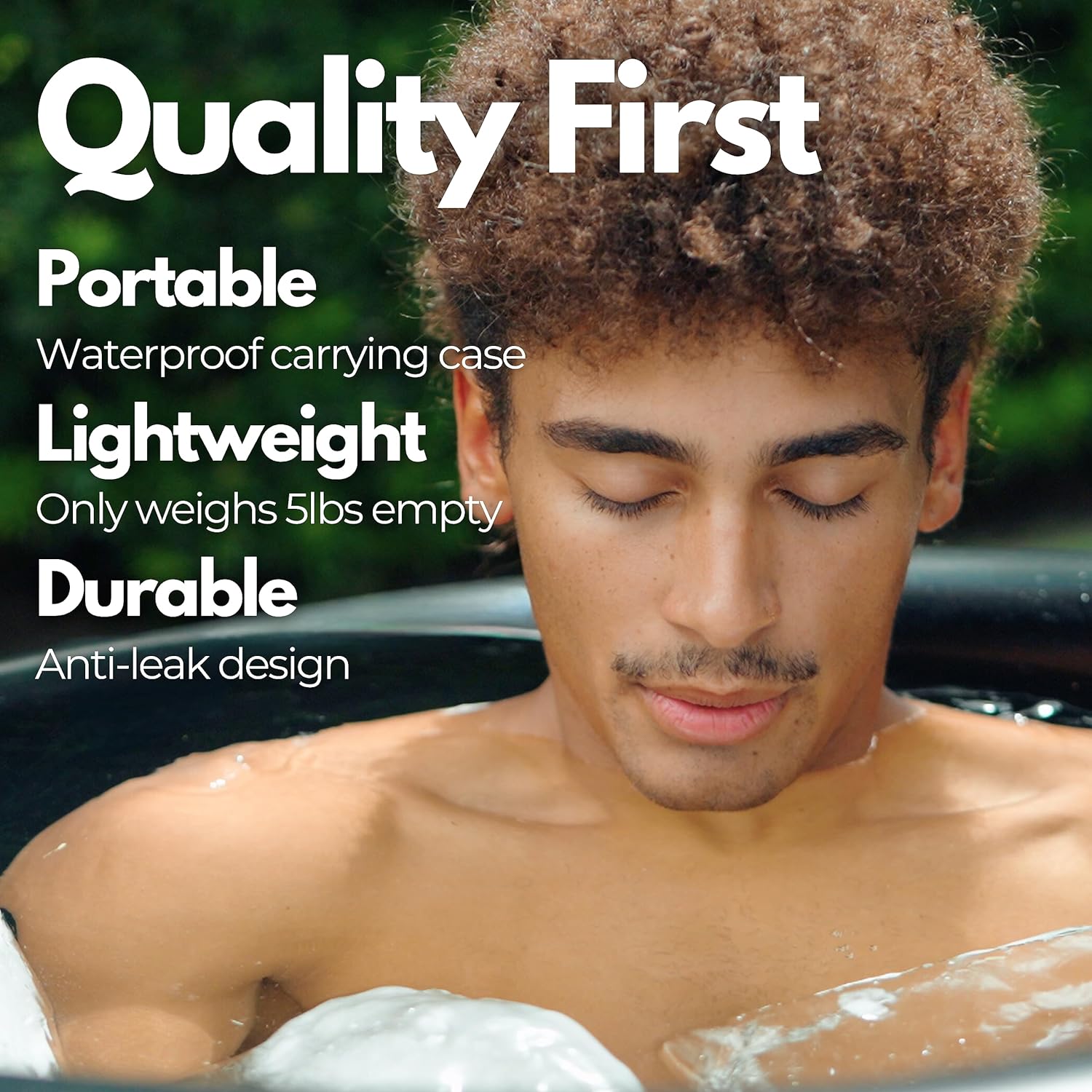 Plunge Lab Ice Bath Tub for Athletes - USA Owned Portable Cold Plunge for Recovery - with Carrying Case, Insulated Lid, and Cover - Anti-Leak Ice Bath Cold Water Therapy - 75cm x 75cm