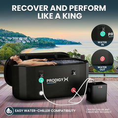 Ice Bath Tub For Athletes XL - Water Chiller Compatible - Cold Plunge - Outdoor, Portable, Inflatable - PRODIGY X RecoveryPRO