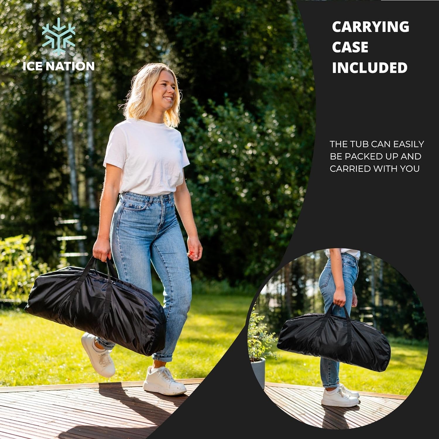 Ice Bath Tub, Cold Plunge Tub, Portable Ice Bath Tub for Athletes, Cold Tub, Ice Tub, Ice Plunge Tub, Icebath, Ice Bath Tub for Adults