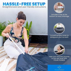 Ice Bath Tub by PolarPioneer Cold Plunge Tub Outdoor - Ice Bath Tub for Athletes & Wellness Seekers