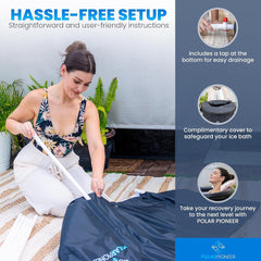 Ice Bath Tub by PolarPioneer Cold Plunge Tub Outdoor - Ice Bath Tub for Athletes & Wellness Seekers