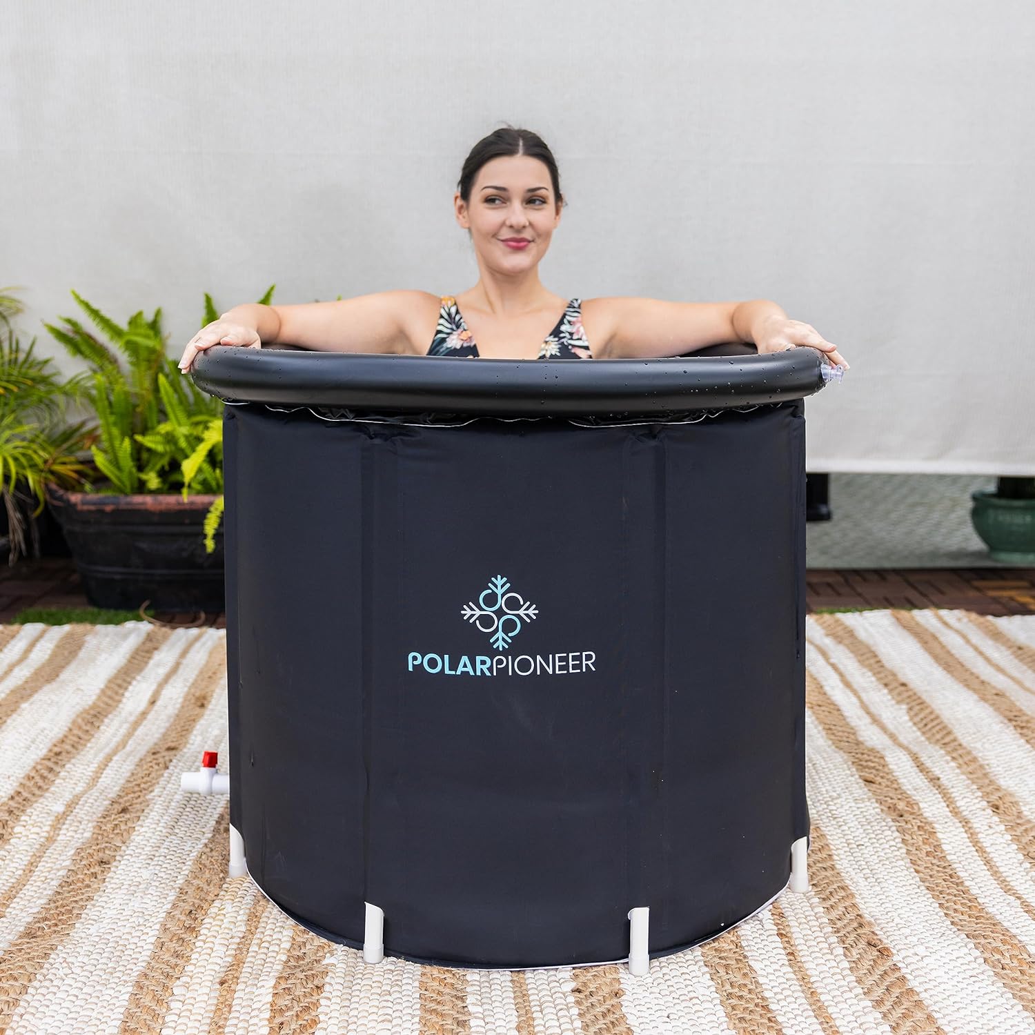 Ice Bath Tub by PolarPioneer Cold Plunge Tub Outdoor - Ice Bath Tub for Athletes & Wellness Seekers
