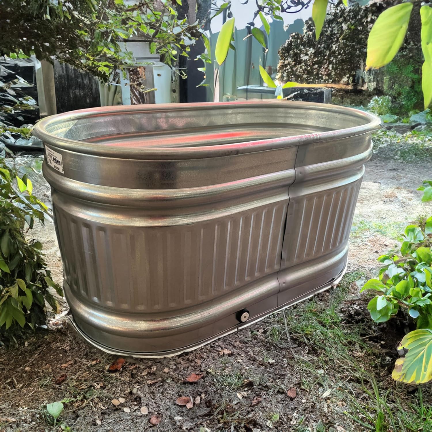 Versatyle Ice Bath Tub for Tall Athletes, 24x24x48 inches, Galvanized Steel Metal Tub, Ice Bath Tub, Cold Plunge Tub, Portable Bathtub Men Adult, Ice Tub, Cold Tub, Ice Plunge Tub, Polar Pod, Portable