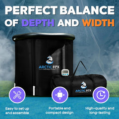 Arctic Fox Portable Plunge – Ice Bath, Portable Bathtub, Cold Plunge Tub Outdoor, Ice Bathtub for Athletes, Inflatable Tub, Cold Plunge Bath, Cold Tub, Portable Bathtub for Adults, Ice Tub