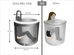 SHUIMEIYAN Large Ice Bath Tub Outdoor with Lid Portable Bathtub Athletes Cold Water Therapy Tub for Recovery Cold Plunge Tub Ice Barrel Ice Bath Tub for Athletes (8212 black with lid)