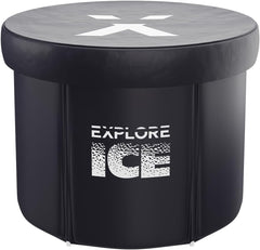 Explore Fitness Large Portable Ice Baths For Recovery/Cold Water Therapy Tub/ Outdoor/Ice bath Tub For Athletes/Folding Bathtub Adult/Plunge Pool