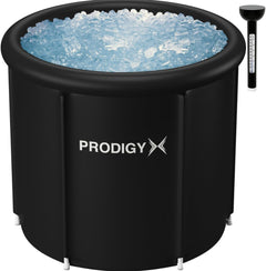 PRODIGYX Ice Bath Tub - Cold Plunge Tub for Athletes - Large Size, Portable, Outdoors - Lid & Thermometer