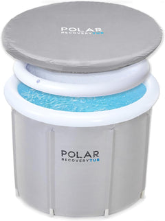 Polar Recovery Tub - Large Outdoor Portable Ice Bath with Lid for Cold Water Therapy & Ice Plunge - Cold Plunge Tub for Adults & Athletes Up to 6ft 7"