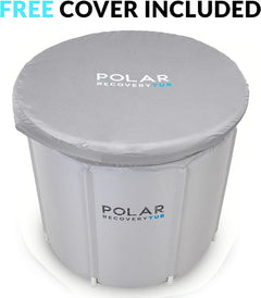 Polar Recovery Tub - Large Outdoor Portable Ice Bath with Lid for Cold Water Therapy & Ice Plunge - Cold Plunge Tub for Adults & Athletes Up to 6ft 7"