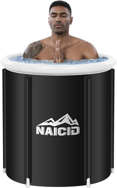 NAICID Ice Bath Tub for Athletes, Cold Plunge Tub Outdoor 105 Gallons(400L), Portable Ice Bathtub, Ice Bath Tub for Adults, Cold Bath Tub Outdoor