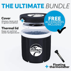 Keystone Peak Ice Bath - NEW 2023 - Boost your immune system & Improve recovery + Cold Plunge tub + Portable Ice Bath tub for Athletes & Navy Seals + Ice Baths and Soaking + Cold Water Therapy