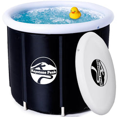 Keystone Peak Ice Bath - NEW 2023 - Boost your immune system & Improve recovery + Cold Plunge tub + Portable Ice Bath tub for Athletes & Navy Seals + Ice Baths and Soaking + Cold Water Therapy