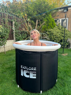 Explore Fitness Large Portable Ice Baths For Recovery/Cold Water Therapy Tub/ Outdoor/Ice bath Tub For Athletes/Folding Bathtub Adult/Plunge Pool