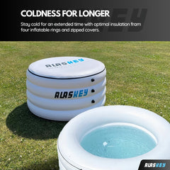 Ice Bath - Cold Plunge for Full Body Immersion - Round Thick Inflatable Recovery Tub for Athlete - Portable Ice Bathtub