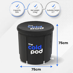 Ice Bath Tub for Athletes with Cover: 85 Gallons Cold Plunge Tub for Recovery, Multiple Layered Portable Ice Bath Plunge Pool by The Cold Pod