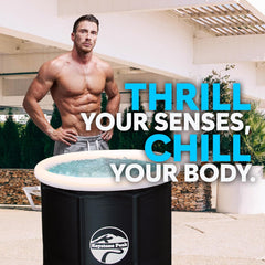 Keystone Peak Ice Bath - NEW 2023 - Boost your immune system & Improve recovery + Cold Plunge tub + Portable Ice Bath tub for Athletes & Navy Seals + Ice Baths and Soaking + Cold Water Therapy