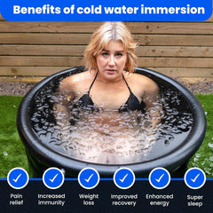 Ice Bath Tub for Athletes with Cover: 85 Gallons Cold Plunge Tub for Recovery, Multiple Layered Portable Ice Bath Plunge Pool by The Cold Pod