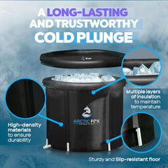 Arctic Fox Portable Plunge – Ice Bath, Portable Bathtub, Cold Plunge Tub Outdoor, Ice Bathtub for Athletes, Inflatable Tub, Cold Plunge Bath, Cold Tub, Portable Bathtub for Adults, Ice Tub