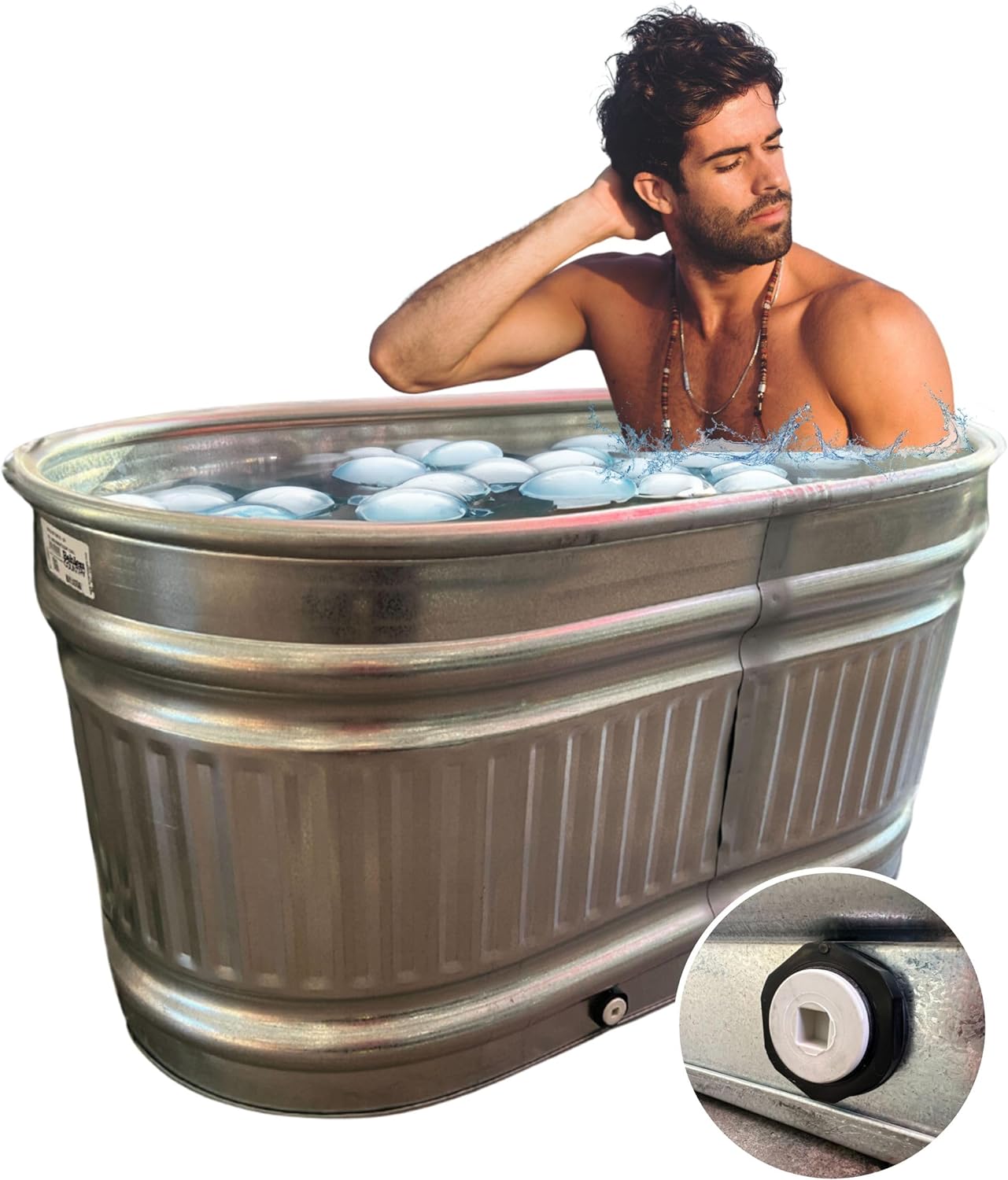 Extra Large Cold Plunge Tub for Athletes - Portable Ice Bath Barrel for  Cold Therapy, Premium Outdoor Tub - USA Owned Business