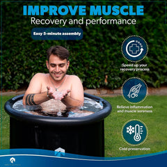 ArcticApex Portable Ice Bath Tub for Athletes and Wellness Seekers - Ultimate Ice Tubs for Cold Plunge Tub Outdoor Recovery Ice Pod Cold Tub Solution