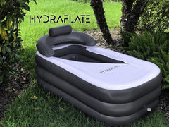 Hydraflate 63"x33" Inflatable Bathtub Adults, Cold Plunge Tub, Ice Bath Tub For Athletes, Foldable Bathtub, Portable Bathtub Adult, Collapsible Bathtub, Freestanding Bath for Indoor or Outdoor Use